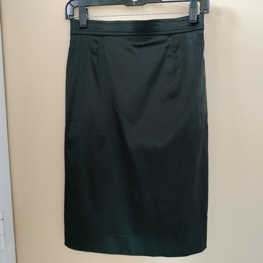 Christian Lacroix Black satin pencil skirt Wedding Formal See Measurements